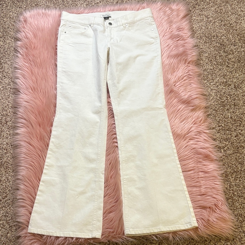 White House Black Market Women's Noir Boot Cut Jeans in Off White, 10 R